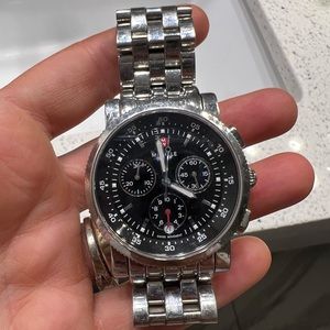 Michele watch black face